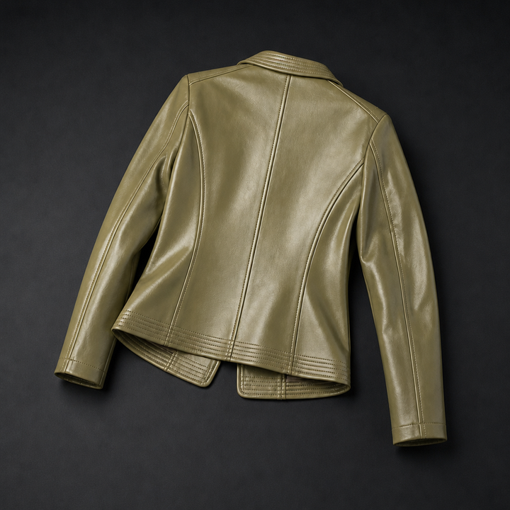 Valencia Women's Motorcycle Jacket in Brown