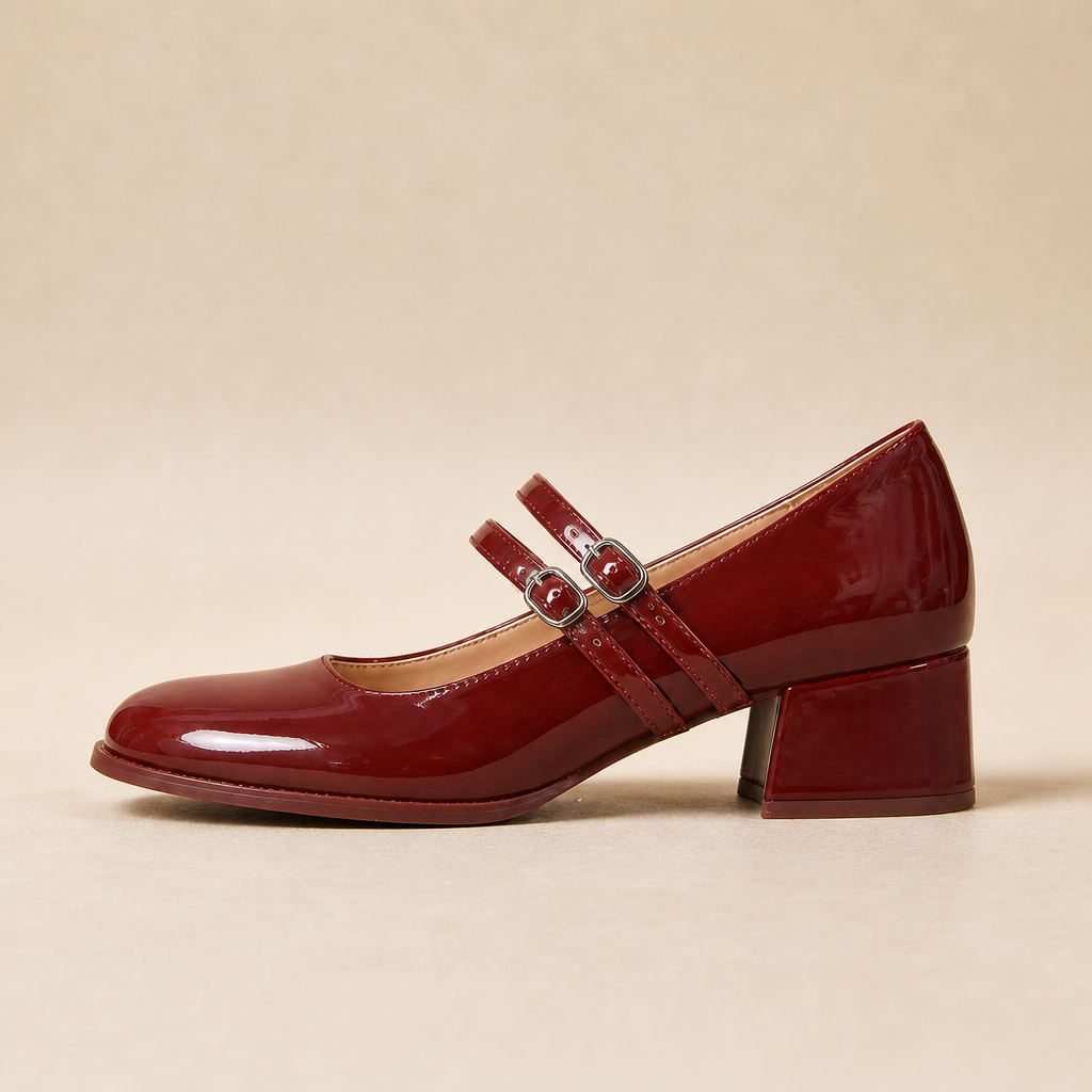 Zelena Mary Jane Heels — Red