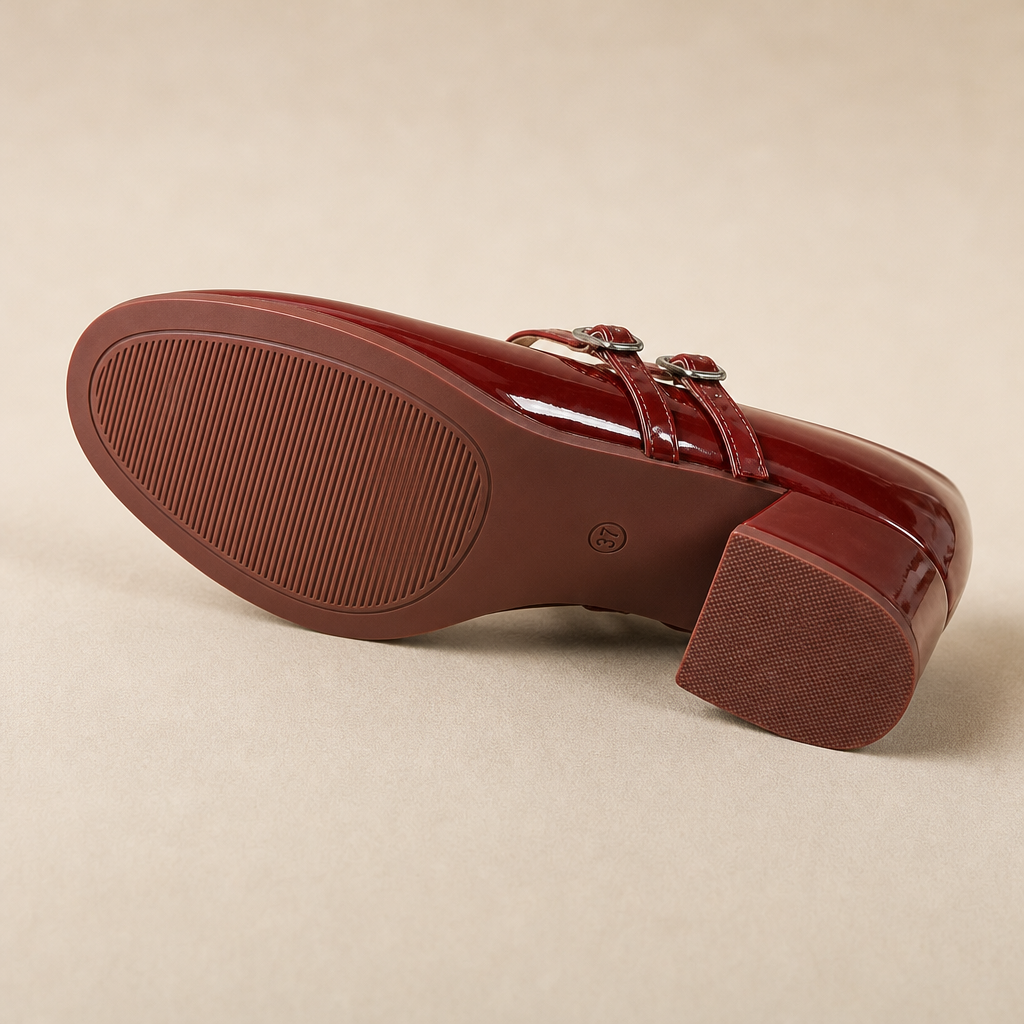 Zelena Mary Jane Heels — Red
